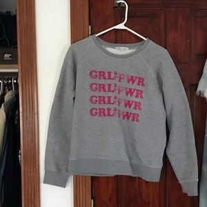 NWOT Rebecca Minkoff Girl Power Sweatshirt large